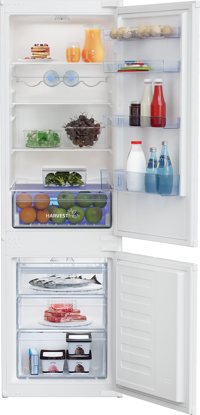 Integrated Frost Free Fridge Freezer With HarvestFresh™ BCFV7030 | Beko UK